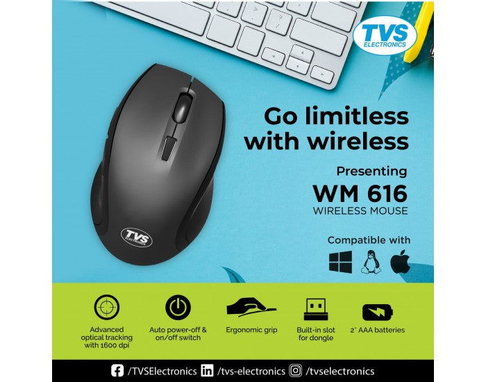 TVS Wireless Mouse WM-616