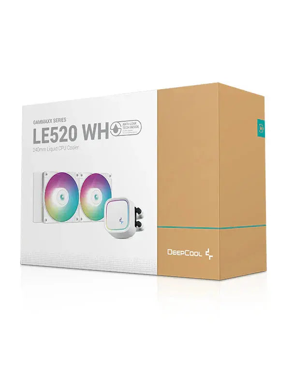 Deepcool LE520 WH 240mm ARGB All in one CPU Liquid Cooler