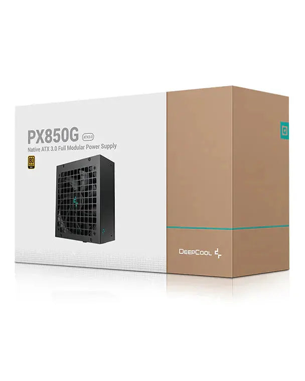 Deepcool PX850G 850 Watt 80 Plus Gold Certification ATX 3.0 Fully Modular Power Supply Unit - Black