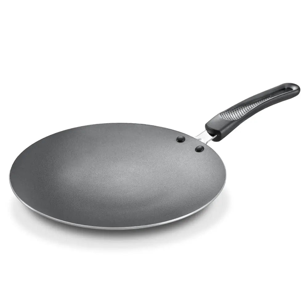 Prestige Aluminium Omega Select Plus Non-Stick Concave Tawa, 28 cm, Black My Store