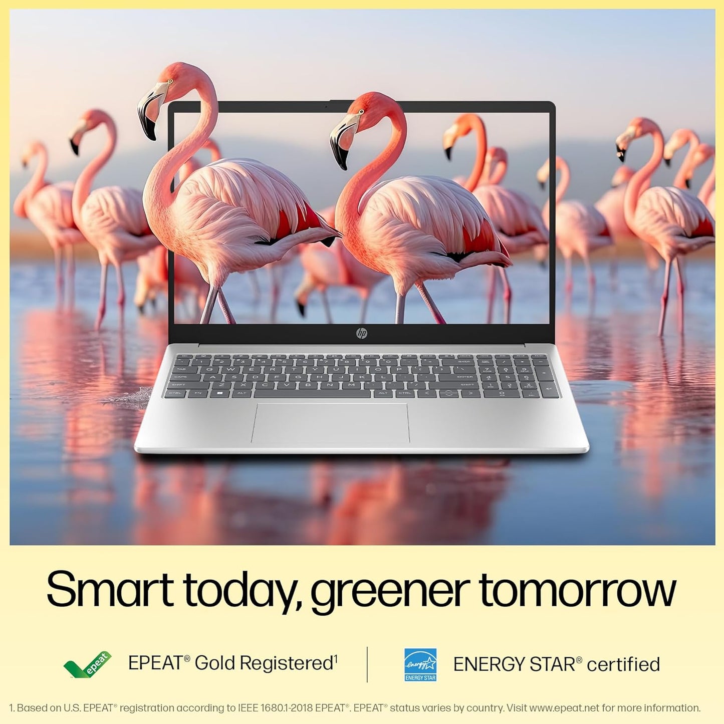 HP Laptop 15.6 Inch, 16GB RAM + 512GB SSD | AMD Ryzen™ 5-7430U processor | AMD Radeon™ Graphics | Windows 11 Home, Silver (15-fc0389AU)