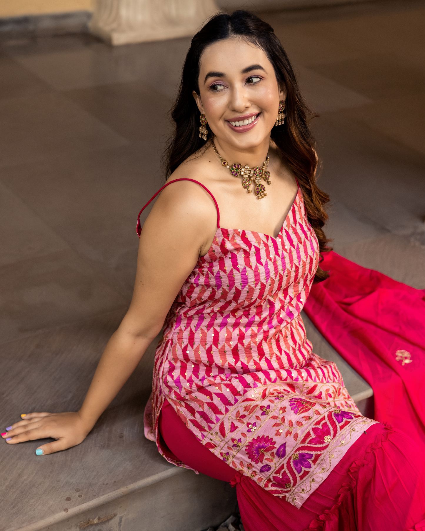 Jafrin Georgette Sharara Set My Store