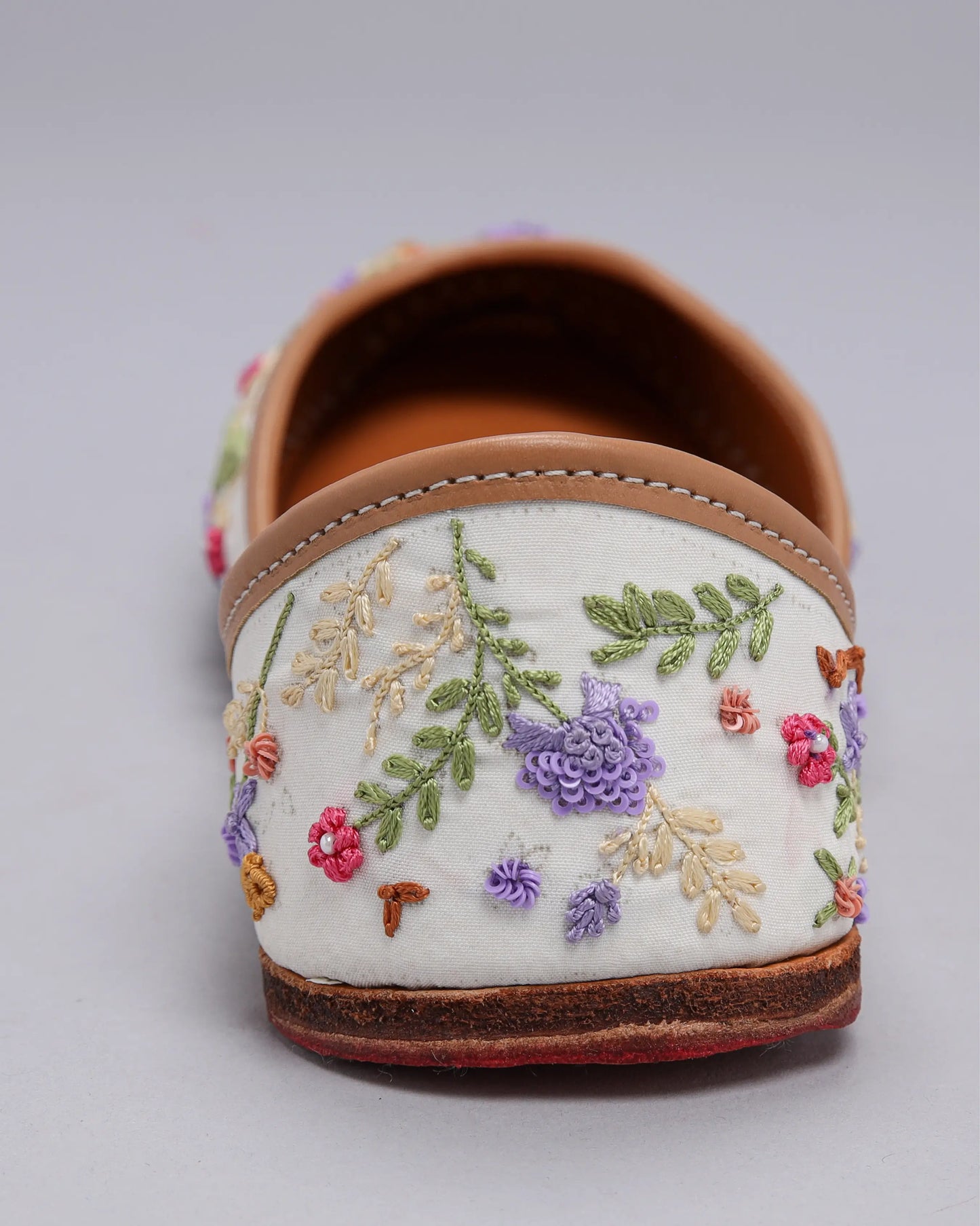 White Lavender Handcrafted Jutti My Store