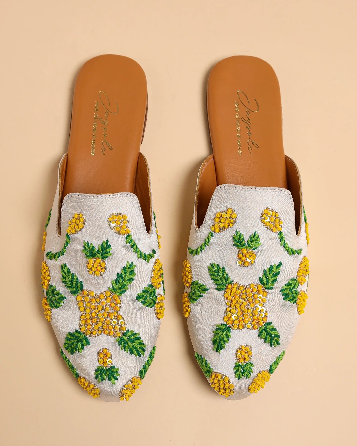Pineapple Slice Handcrafted Mules My Store