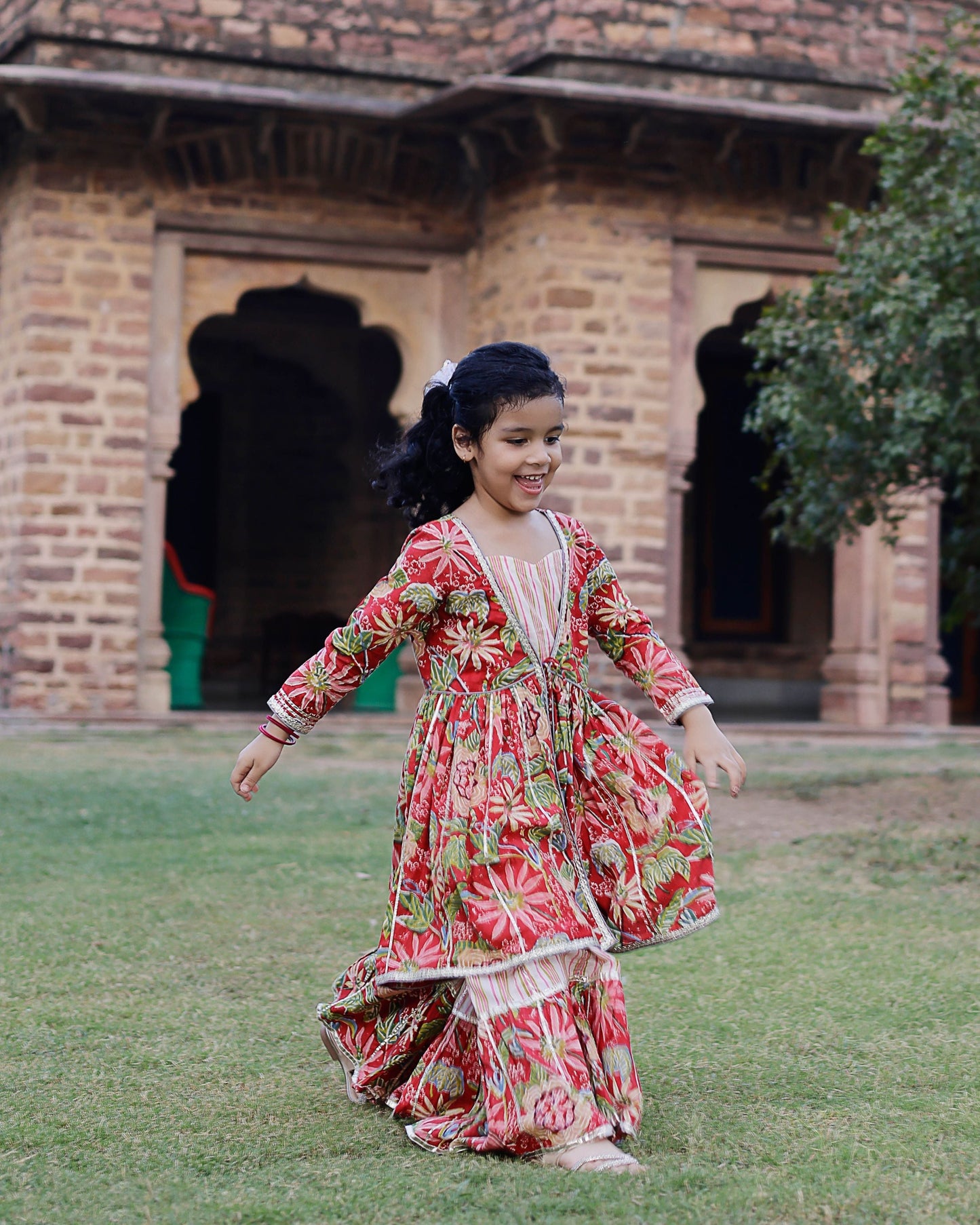 Nixi Handblock Cotton Sharara Set My Store