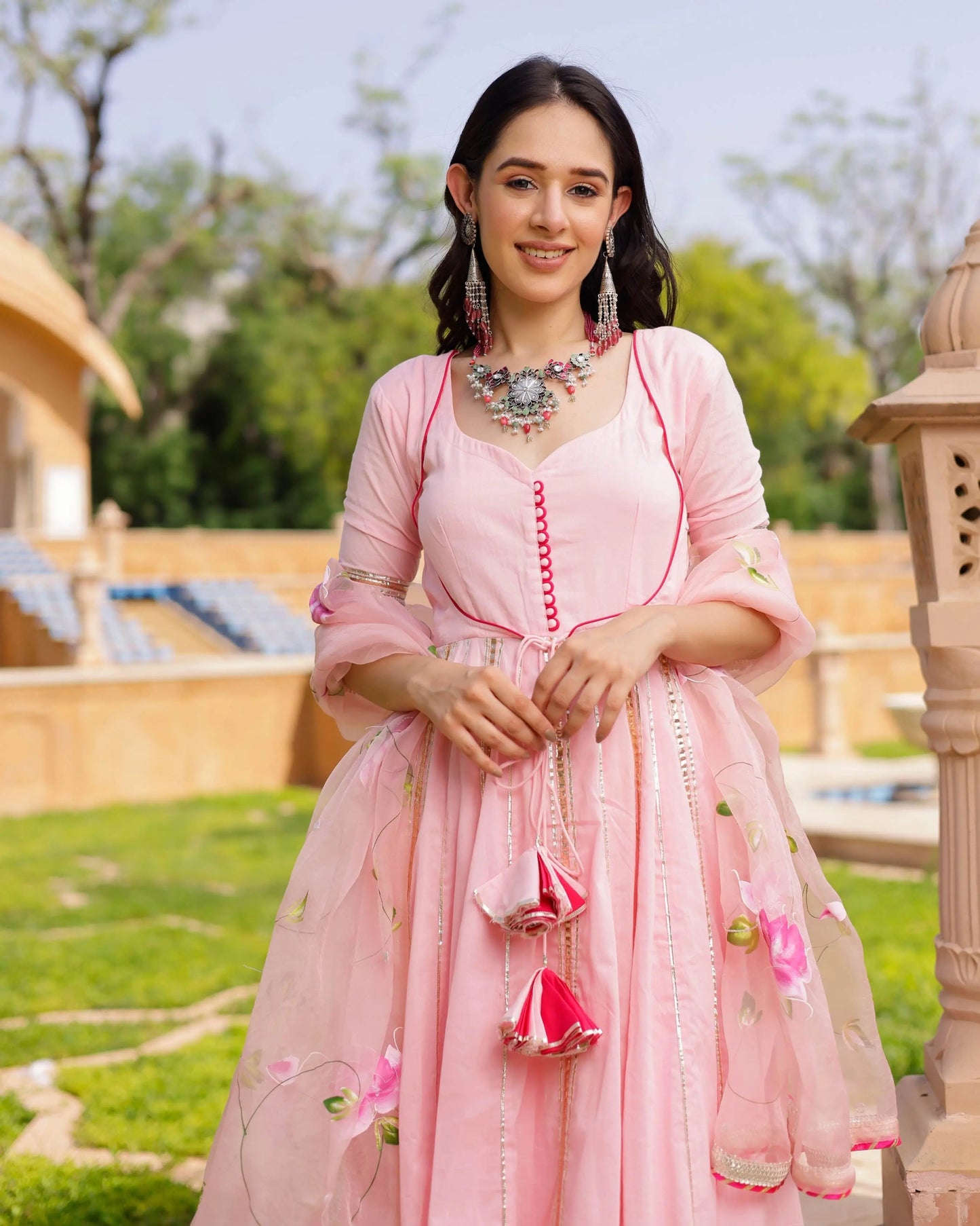 Aaboli Handpainted Cotton Suit Set My Store