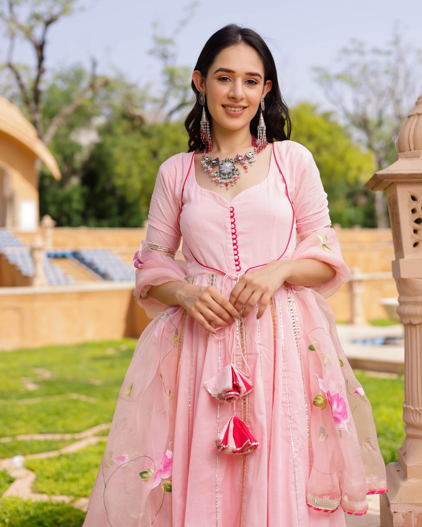 Aaboli Handpainted Cotton Suit Set My Store