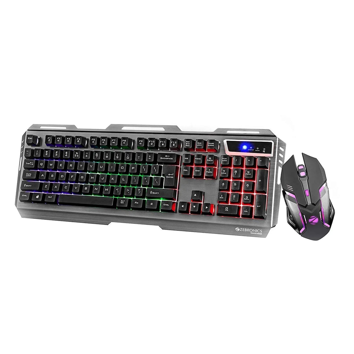ZEBRONICS GAMING KEYBOARD MOUSE COMBO USB TRANSFORMER