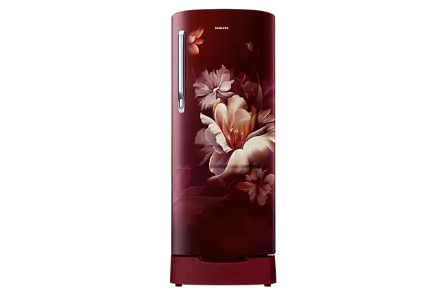 Samsung 183L 3 Star Digital Inverter, Direct-Cool Refrigerator Midnight Blossom Red (RR20D1823RZ-HL) My Store