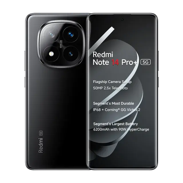 Redmi Note 14 Pro+ 5G 8GB + 128GB (Titan Black) My Store
