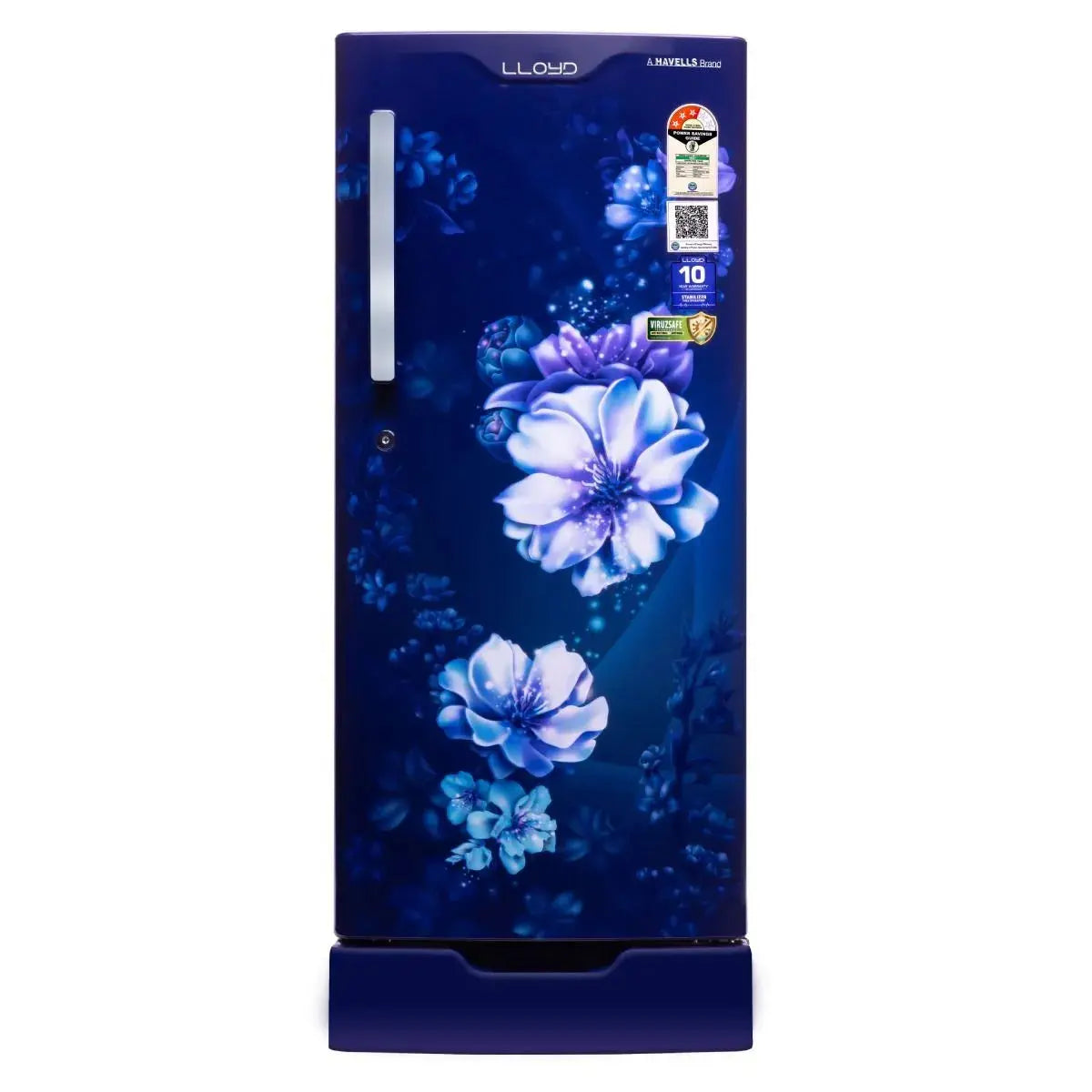Lloyd 188 L 5 Star Direct Cool Refrigerator, Cherry Blossom Blue (GLDF205SCBS2LC) My Store