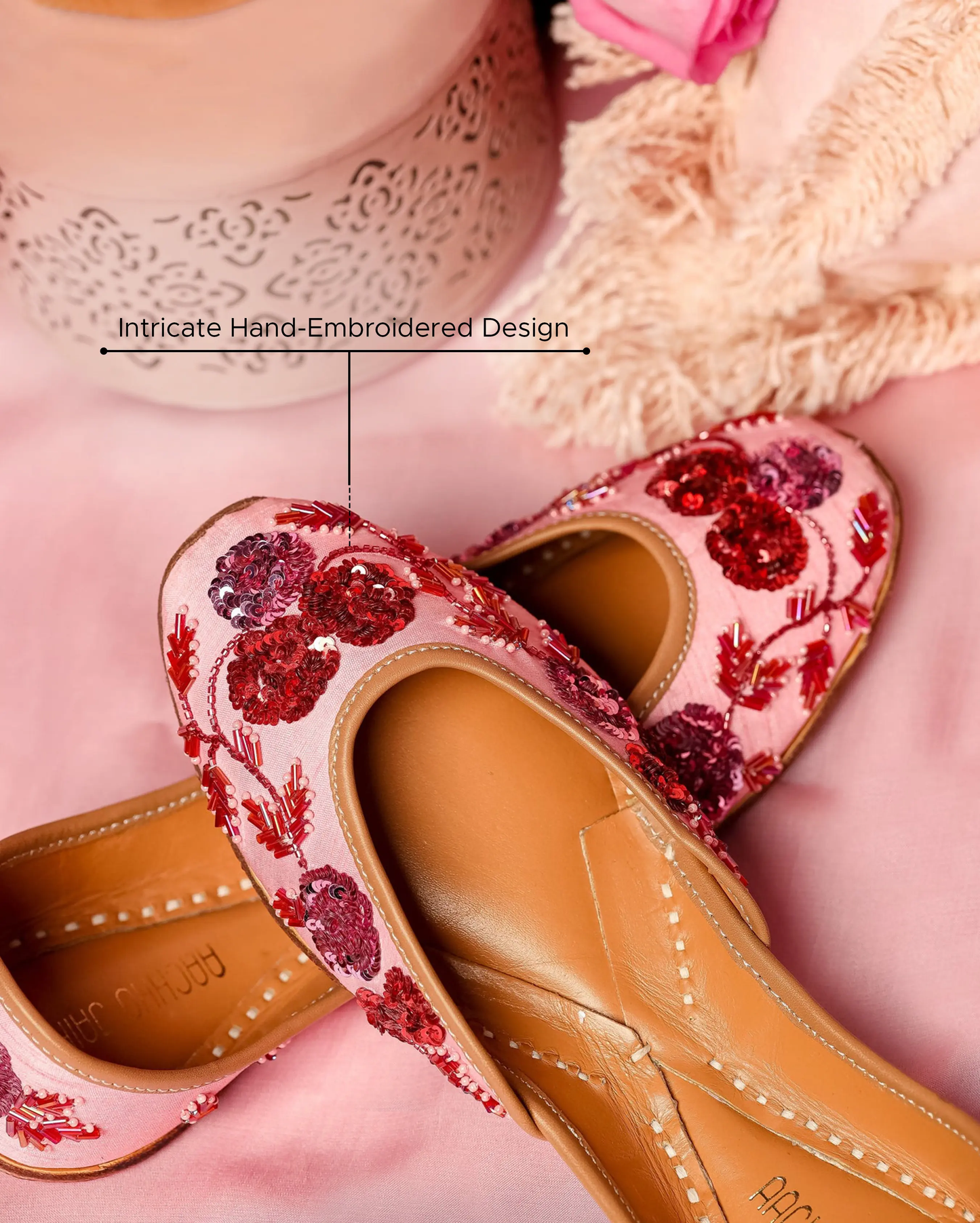 Tea Rose Handcrafted Jutti My Store