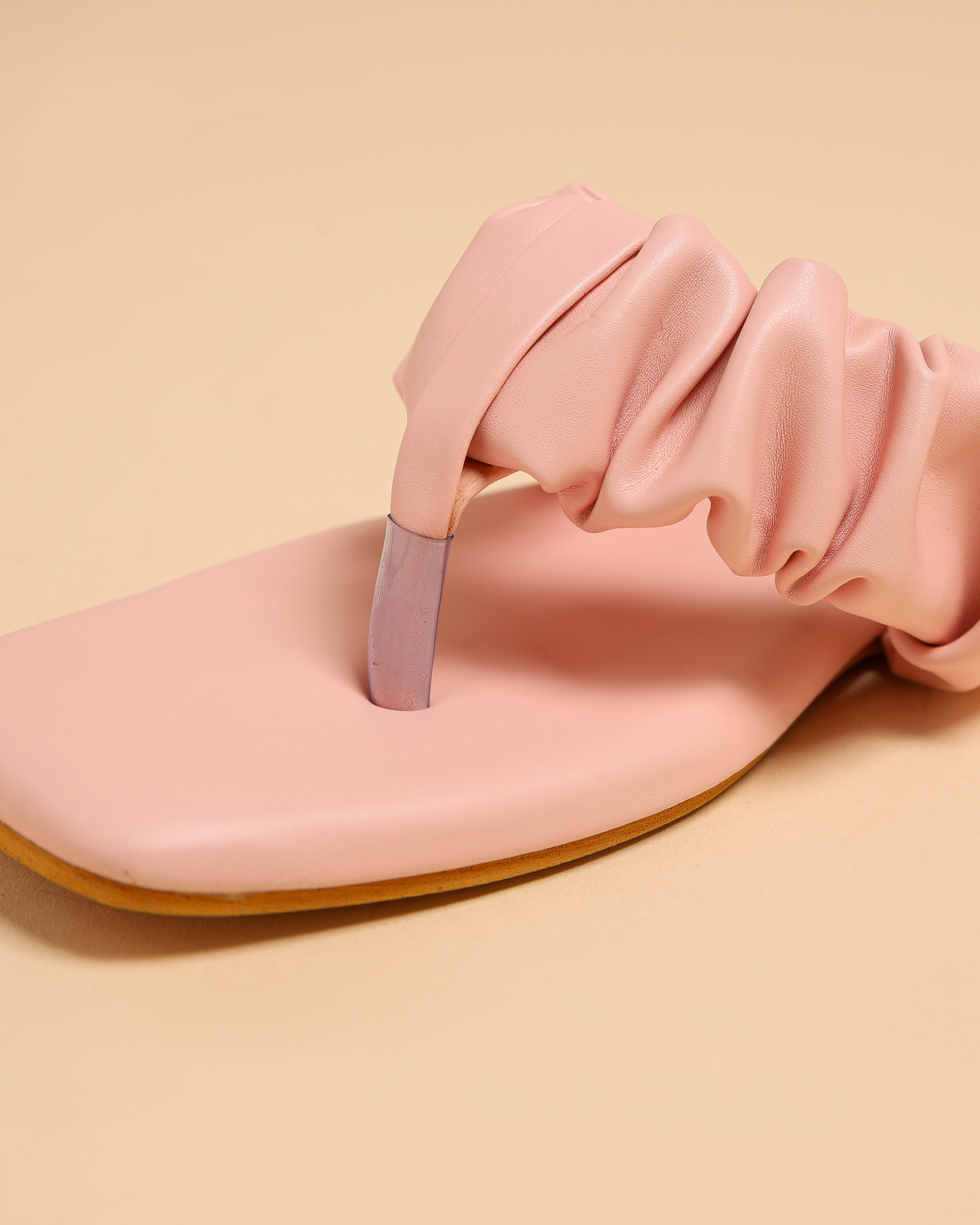 Pink Bachelor Gathered Flats My Store