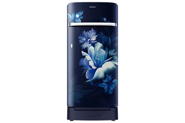 Samsung 189L 5 Star Inverter Direct-Cool Single Door Refrigerator (RR21C2H25UZ-HL,Midnight Blossom Blue) My Store