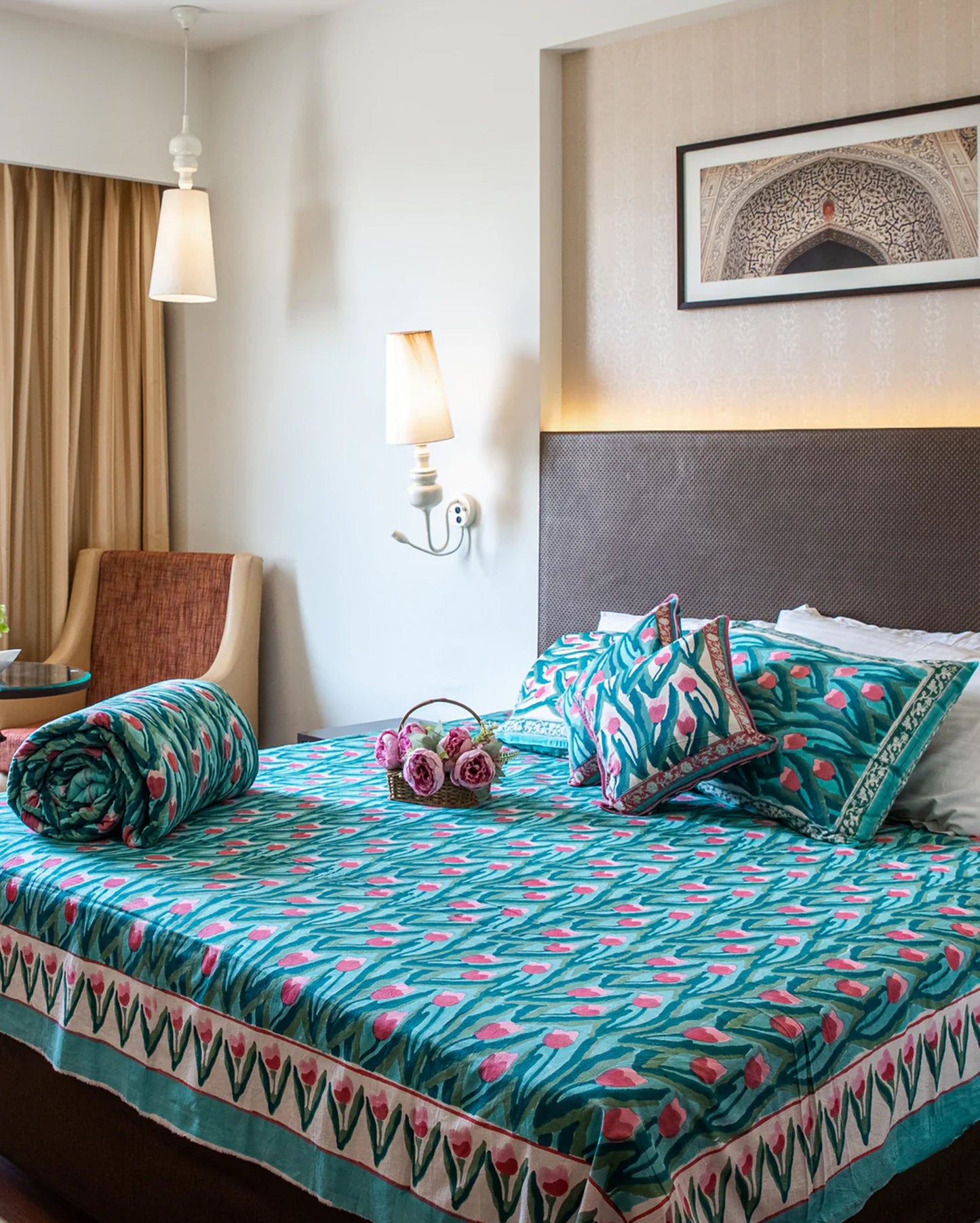 Pacific Handblock Printed Bedding Set My Store