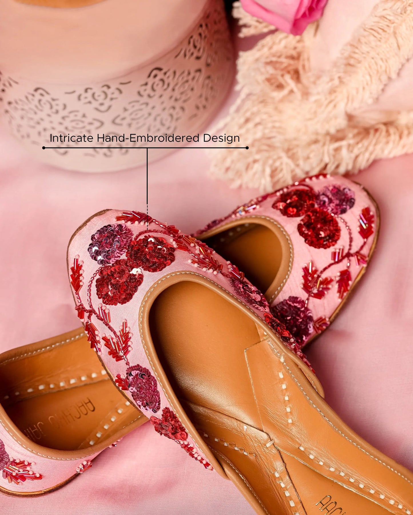 Tea Rose Handcrafted Jutti My Store