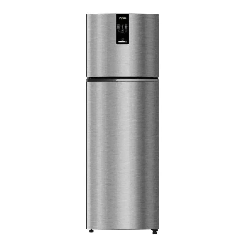 Whirlpool Intellifresh Pro 235L, 2 Star Convertible Frost Free Double-Door Refrigerator (21669) Illusia Steel My Store
