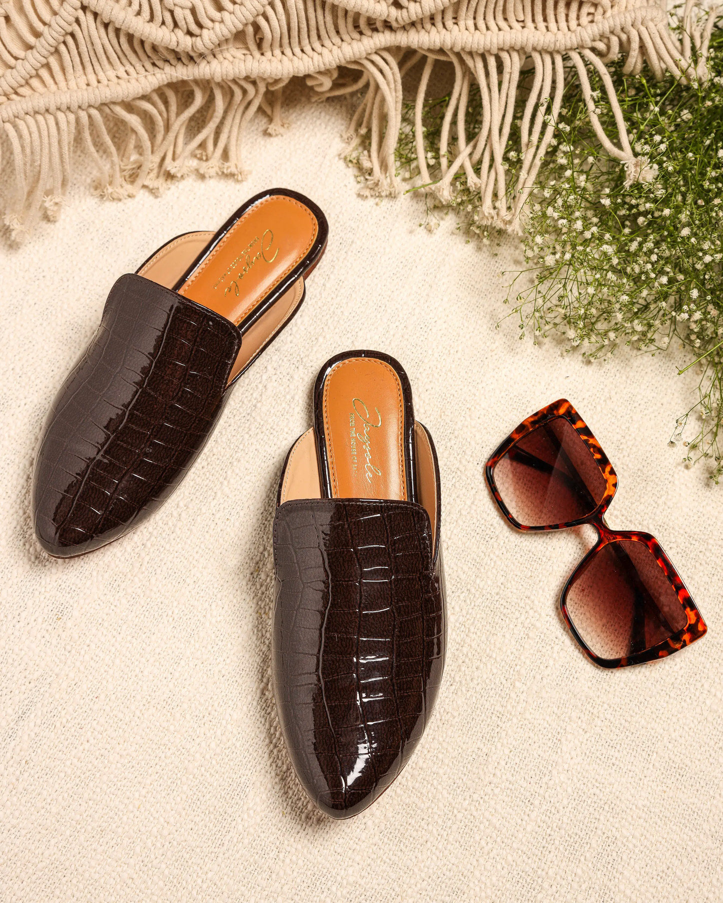 Pirate Black Leather Mules My Store