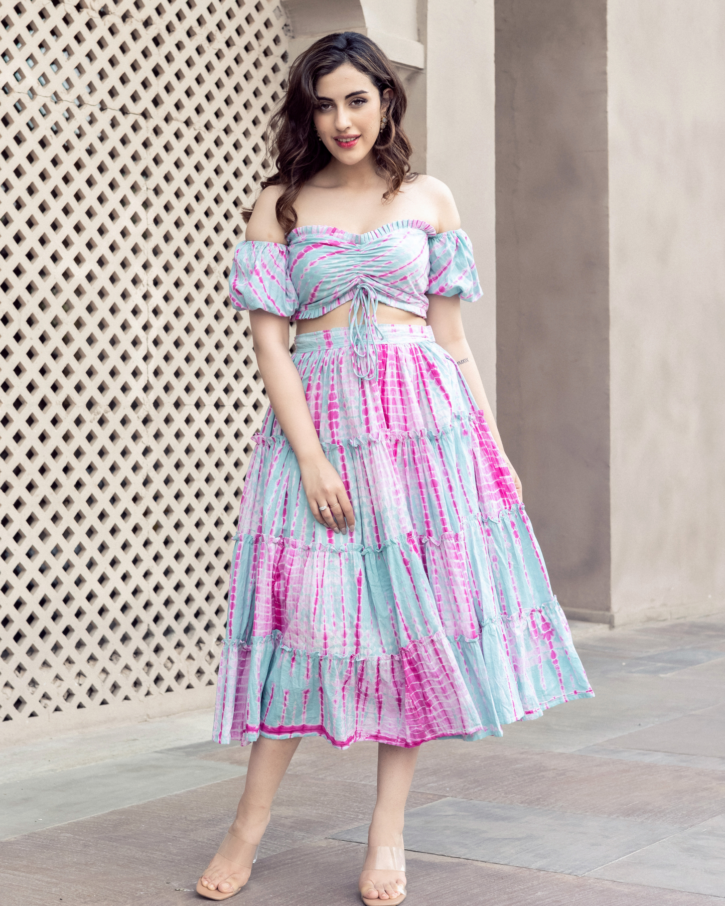 Fagheera Shibori Cotton Coord Set My Store