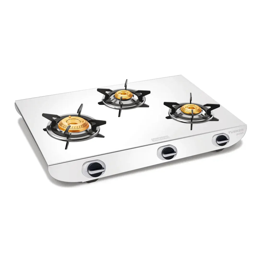 VIDIEM TUSKER PULSE 3 BURNER GAS STOVE (VIDIEM TUSKER PULSE 3B SS) My Store