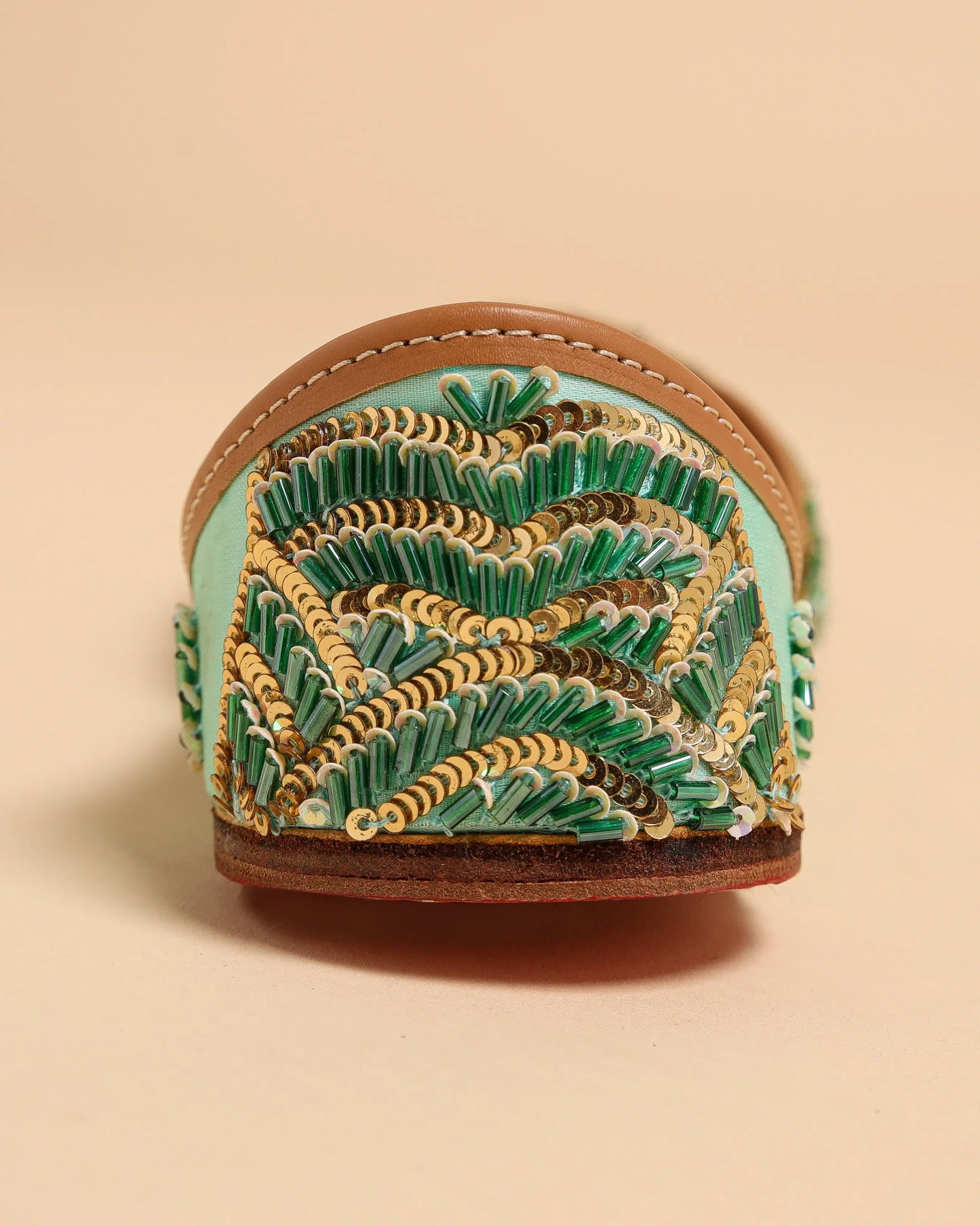 Old Green Handcrafted Jutti My Store