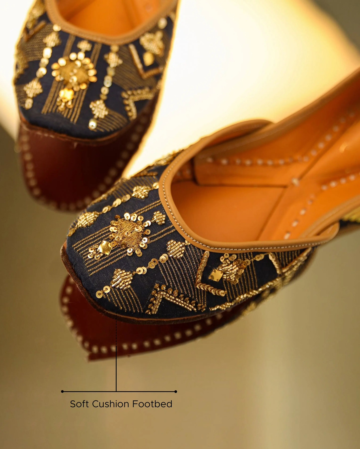 Elite Blue Handcrafted Jutti My Store