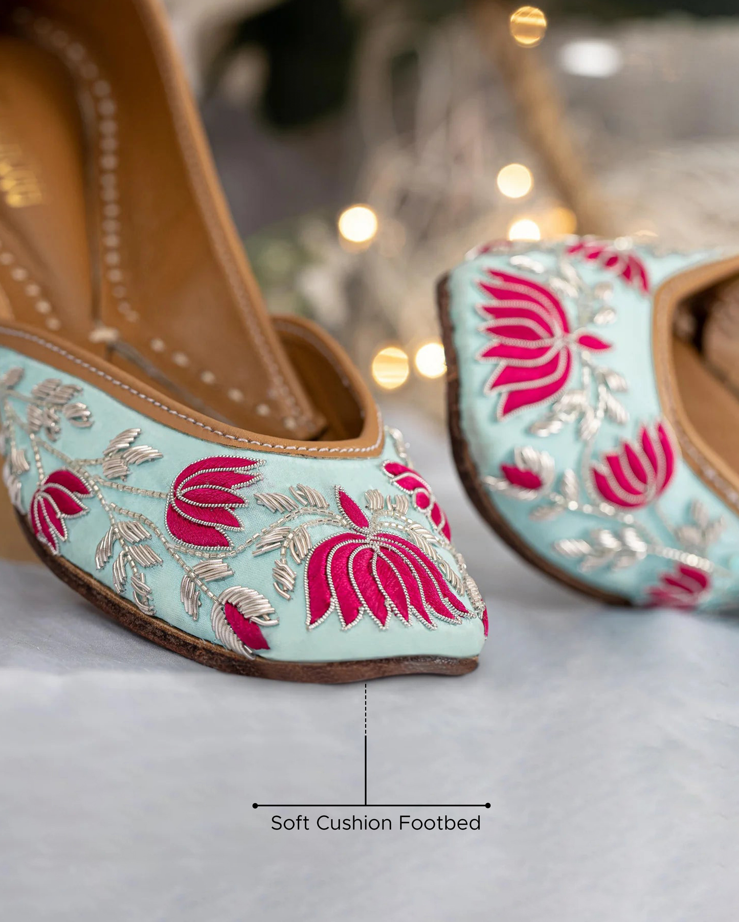 WATER LOTUS HANDCRAFTED JUTTI