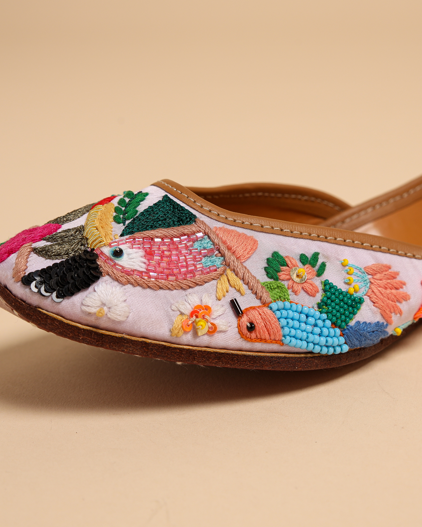 Purple Feather Handcrafted Jutti My Store