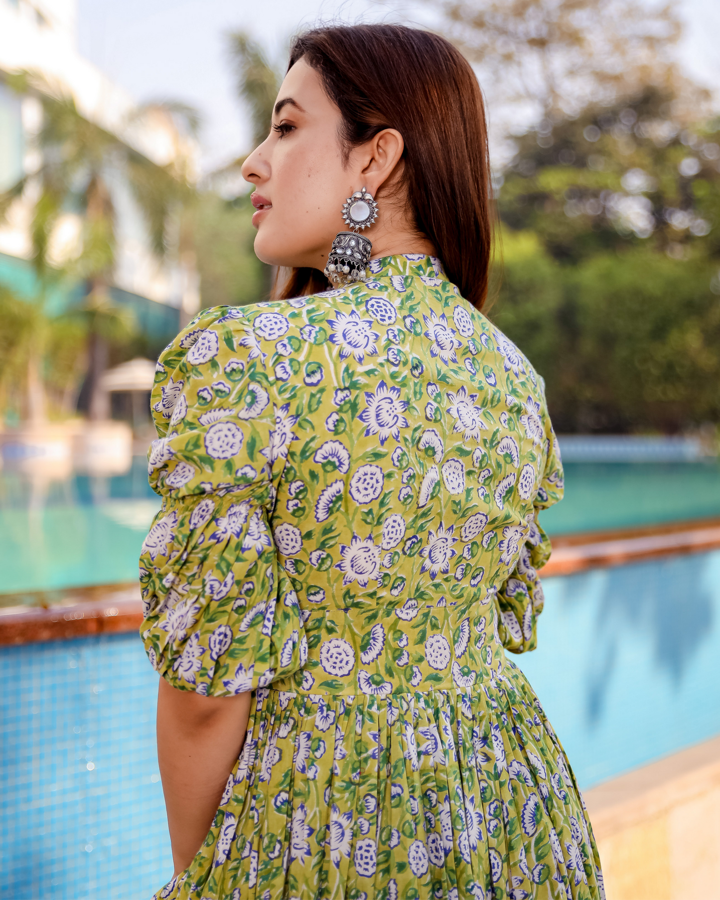 Spring Green Cotton Dress Quick Cart