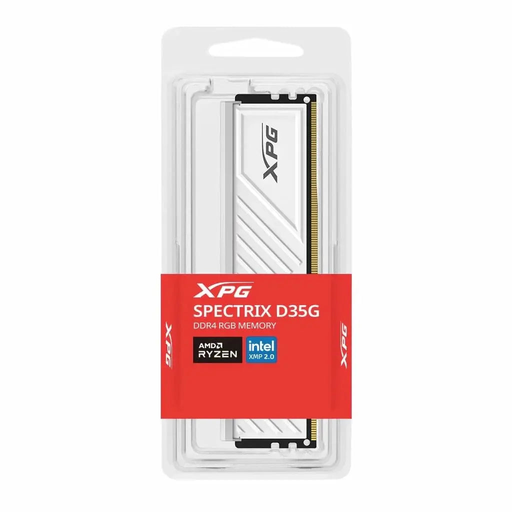 XPG SPECTRIX D35G 8GB DDR4 3200MHz CL16 RGB Desktop RAM White