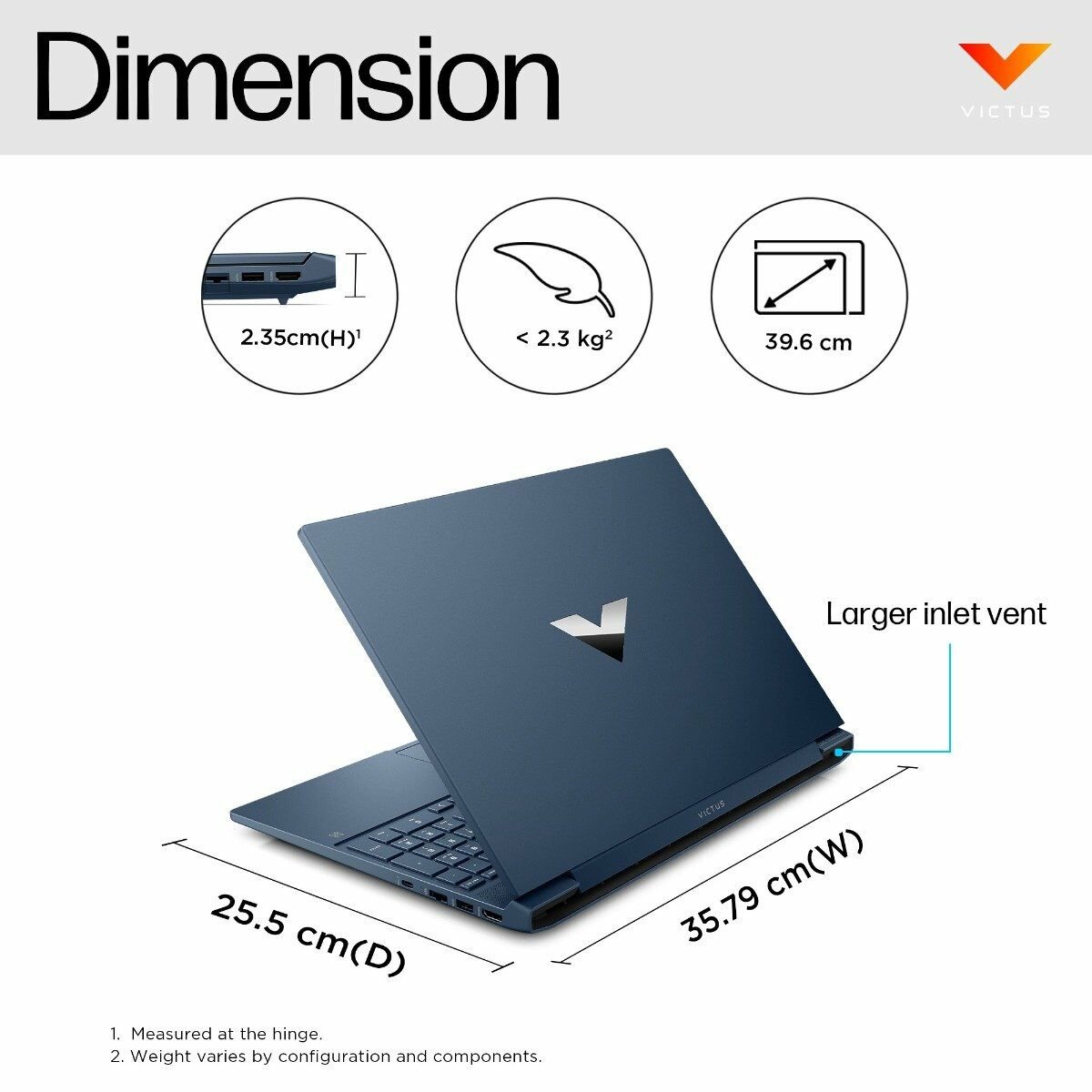 HP Victus 15.6 Inch, Gaming Laptop, 16GB RAM + 512GB SSD | AMD Ryzen™ 5 Ryzen5-8645HS processor | NVIDIA® GeForce RTX 3050 6GB | Windows 11 Home, Blue (15-fb3012AX)