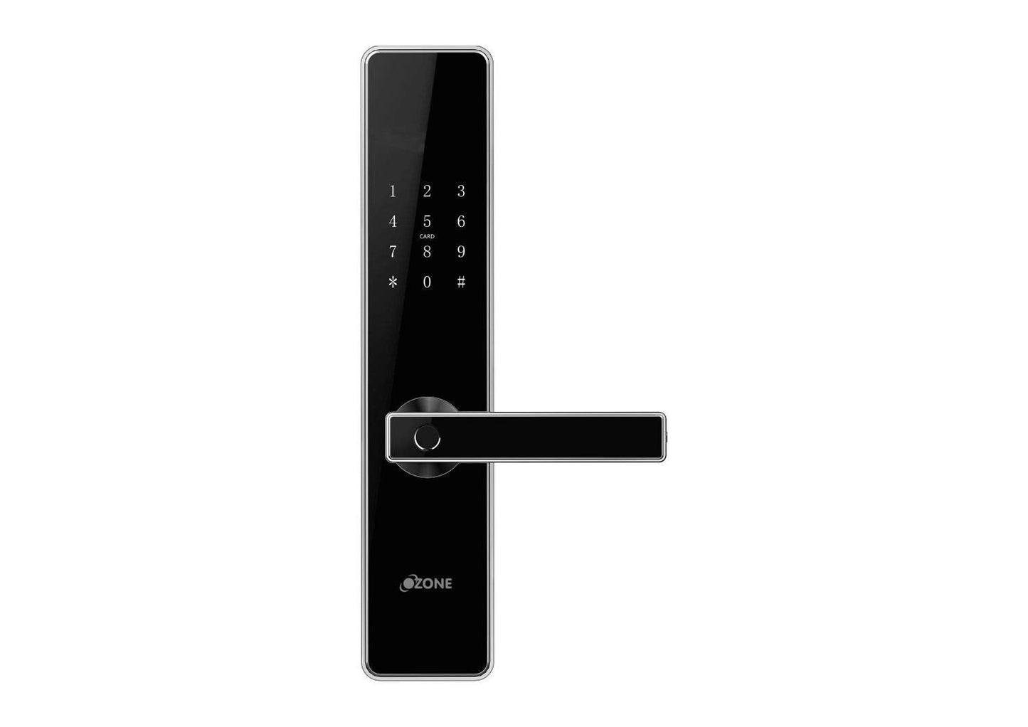 Ozone Smart Digital Main Door Lock Morphy BT Plus OZ-FDL-01-BL-STD; 24 Months Warranty; Fingerprint Access; Electronic Locking System; Black