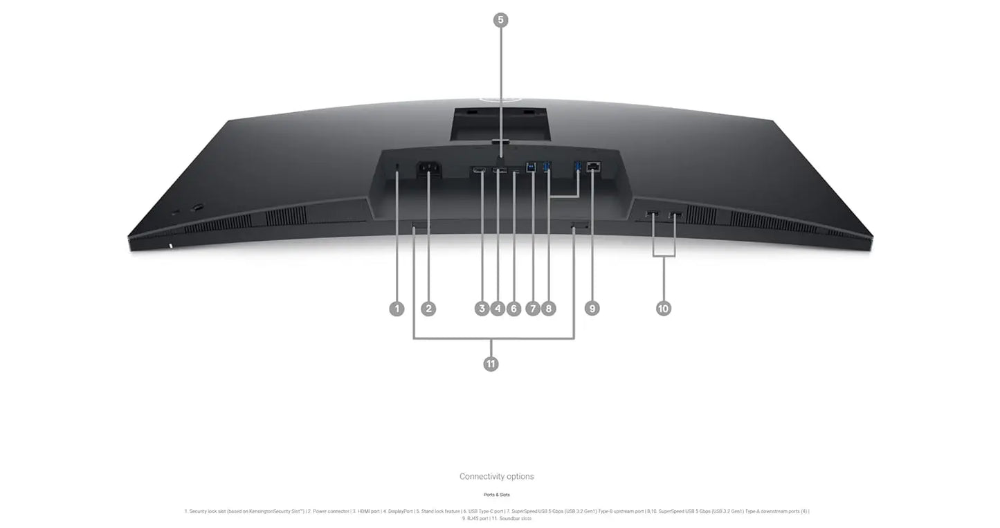 Dell P3424WE 34-inch Ultrawide Monitor with 1440p Curved Display and USB-C Hub Connectivity My Store