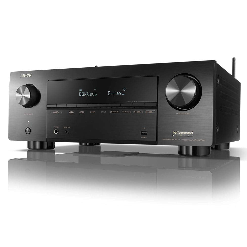 Denon AVC-X3700H 8K Ultra HD 9.2 Channel (105Watt X 9) AV Receiver 2020 Model - 3D Audio & Video with IMAX Enhanced, Built for Gaming, Music Streaming, Alexa HEOS