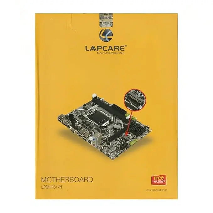 LAPCARE Intel H61 Chipset LGA1155 Socket DDR3 Motherboard with NVME Slot