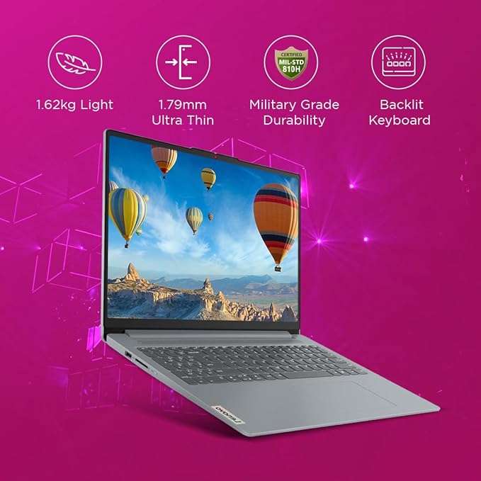 Lenovo IdeaPad Slim 3 | Ryzen 5 5625U 15.6" (39.6cm) | FHD Thin and Light Laptop (16GB RAM+512GB SSD+ Windows 11)