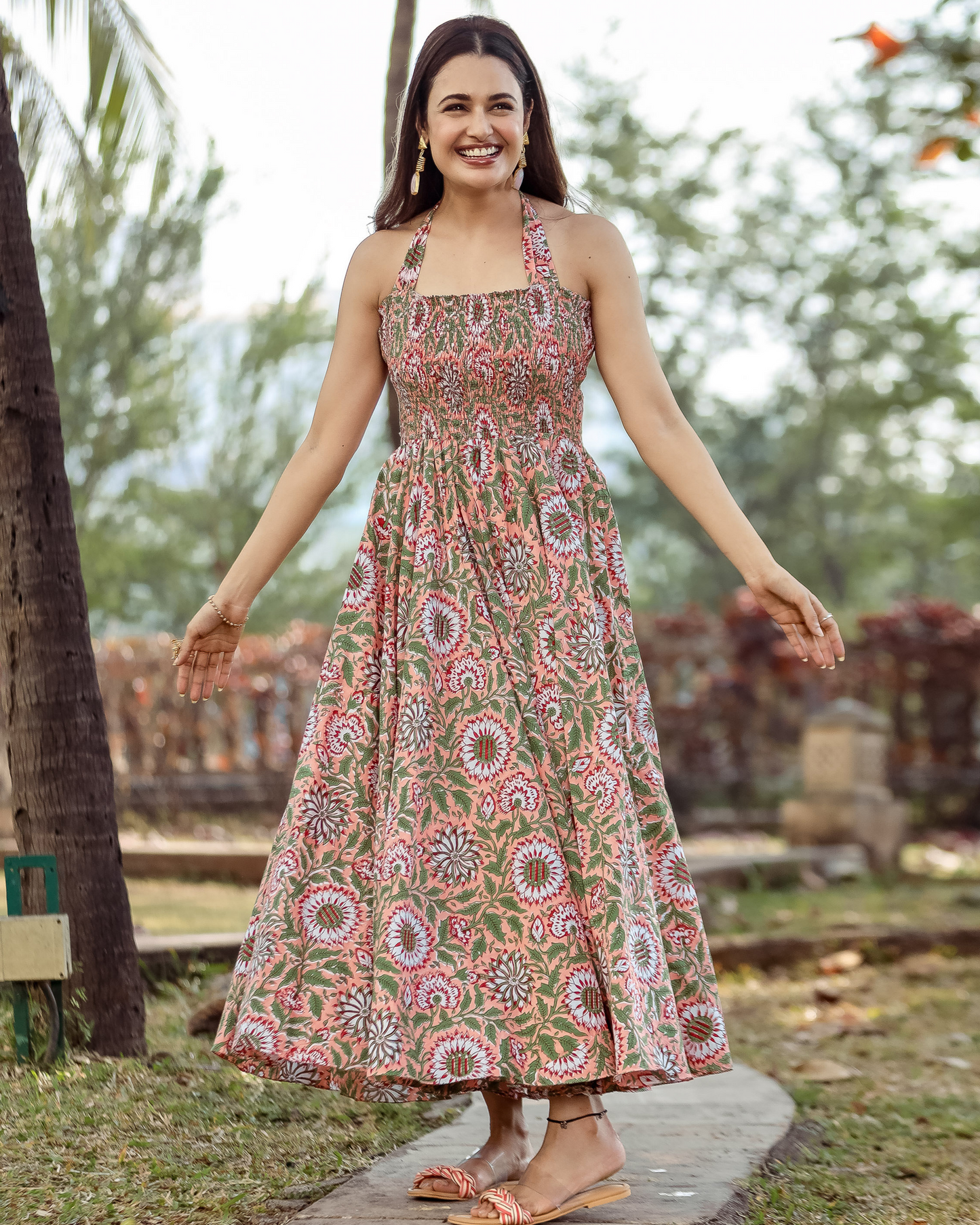 Rebecca Smocked Cotton Dress Quick Cart