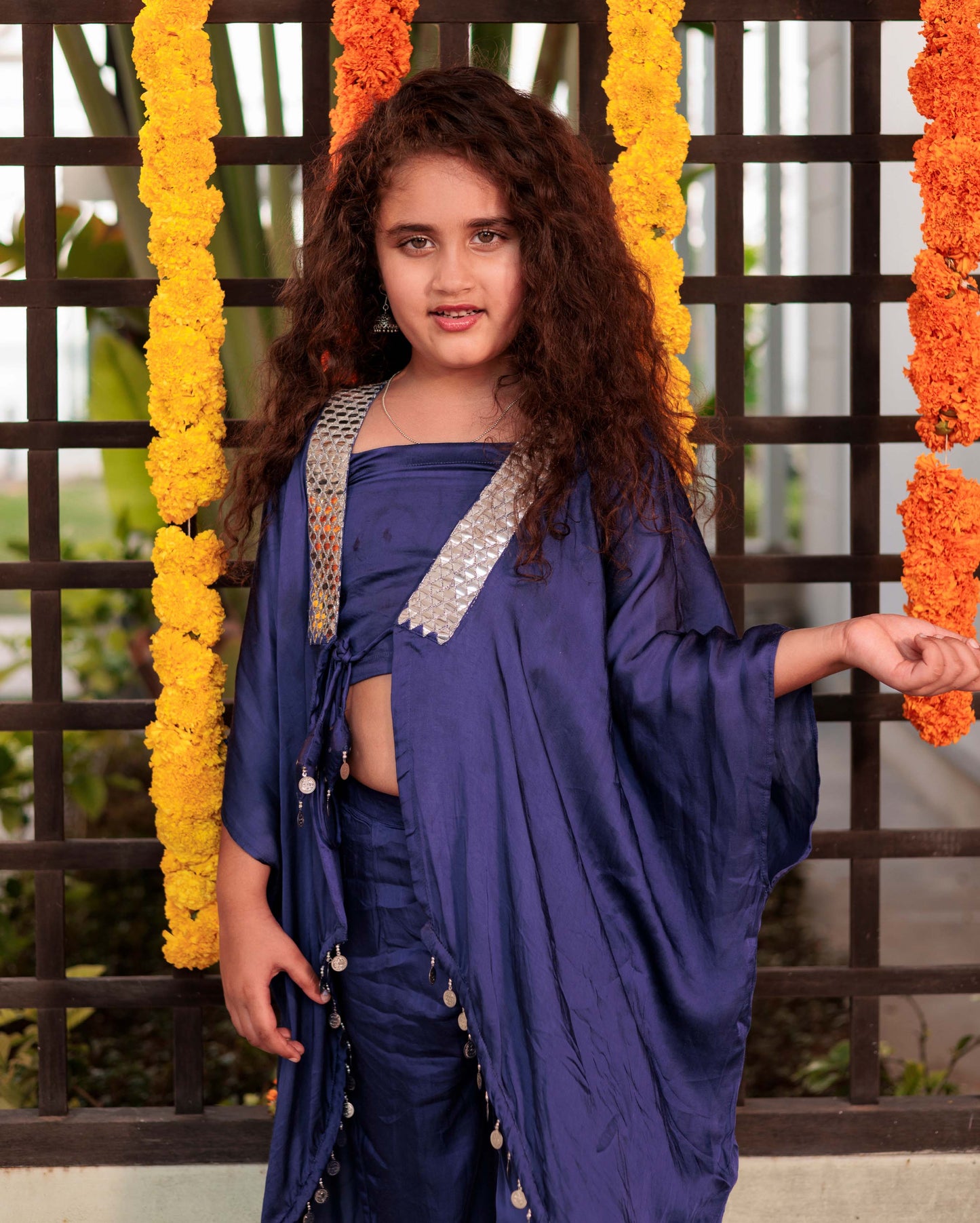 Bouncy Breeze Blue Satin Coord Set My Store