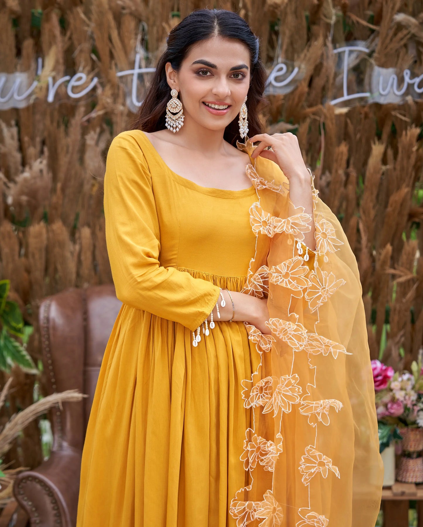Aaira Musturd Yellow Solid Silk Suit Set My Store