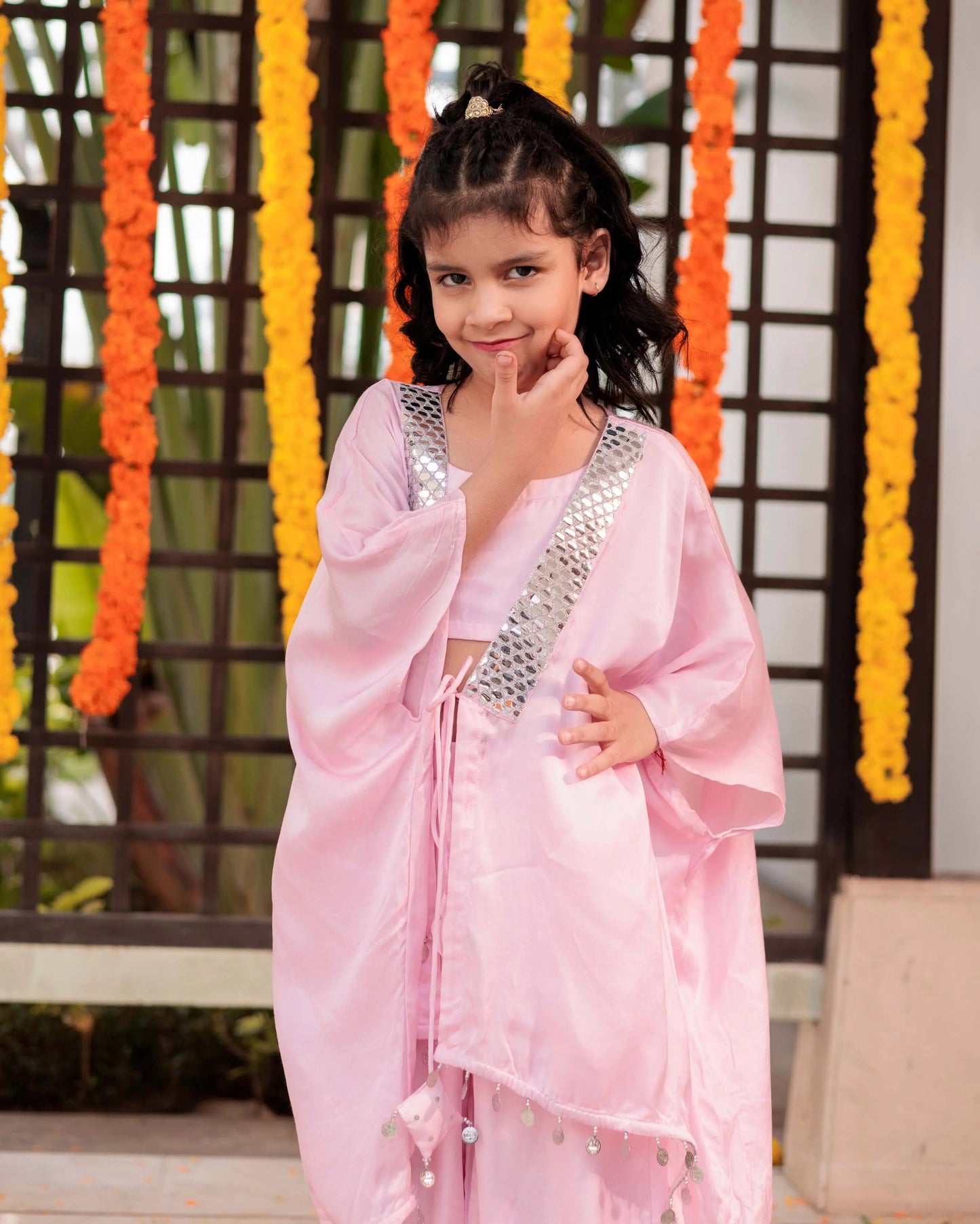 Wiggly Woosh Pink Satin Coord Set My Store