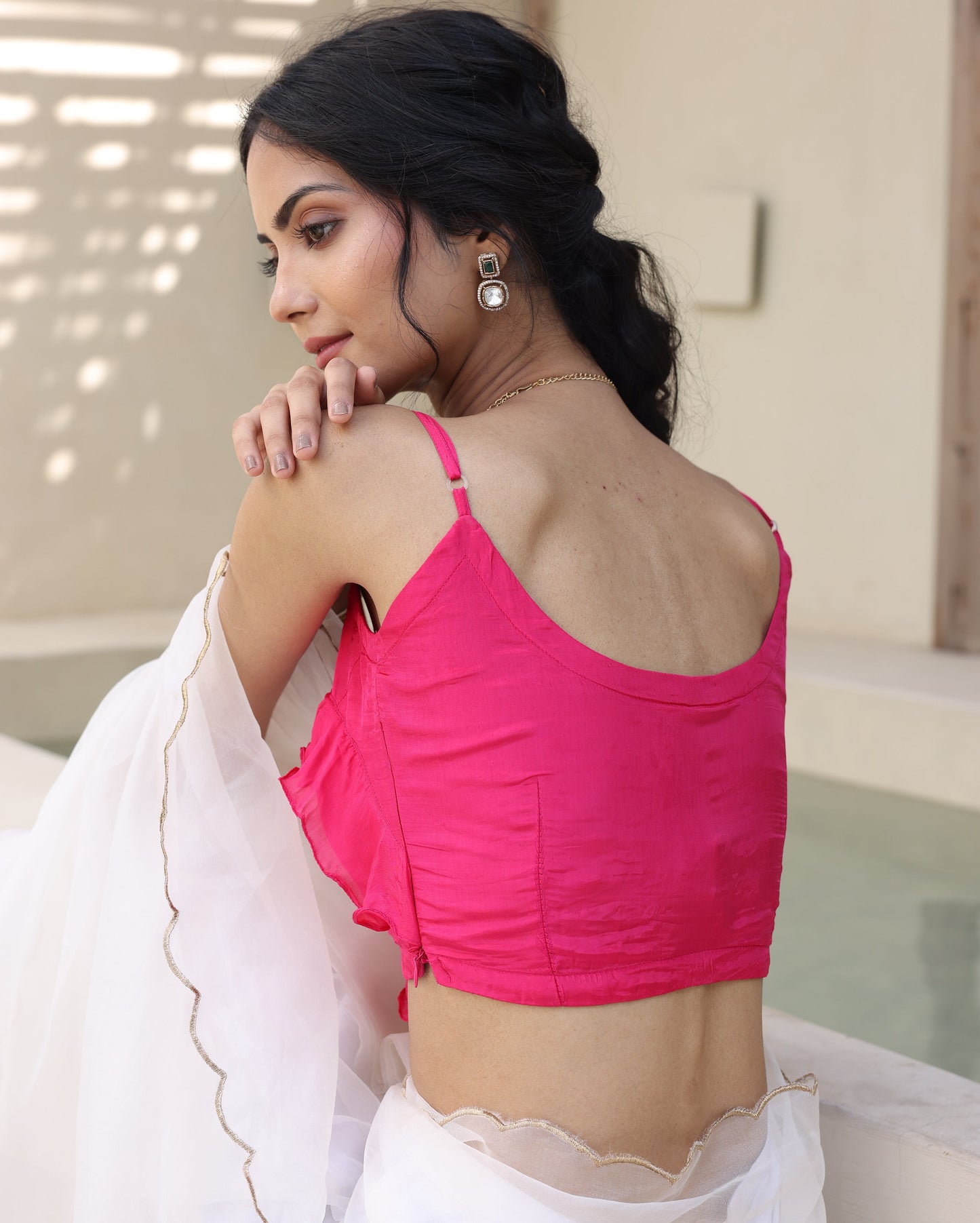 Anvika Pink Silk Blouse My Store