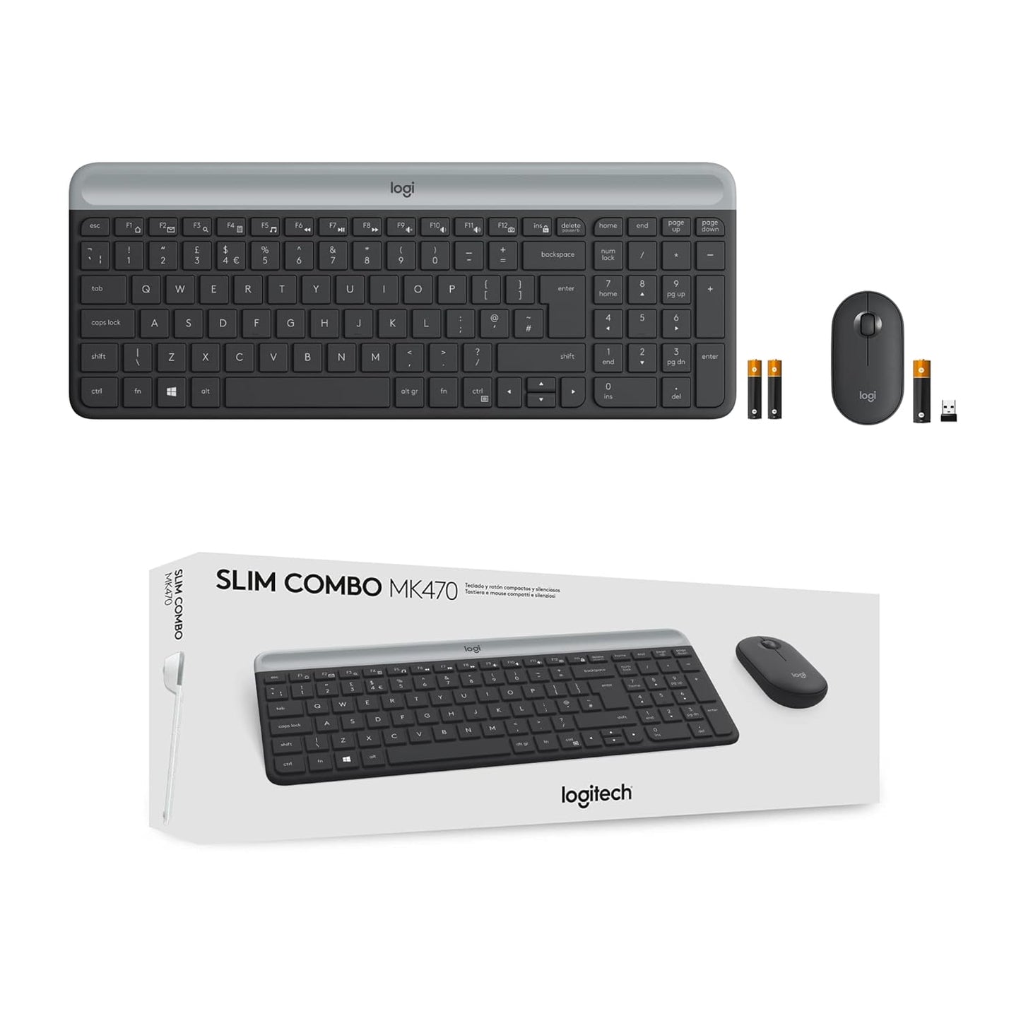 Logitech MK470 Slim Wireless Keyboard And Mouse Combo