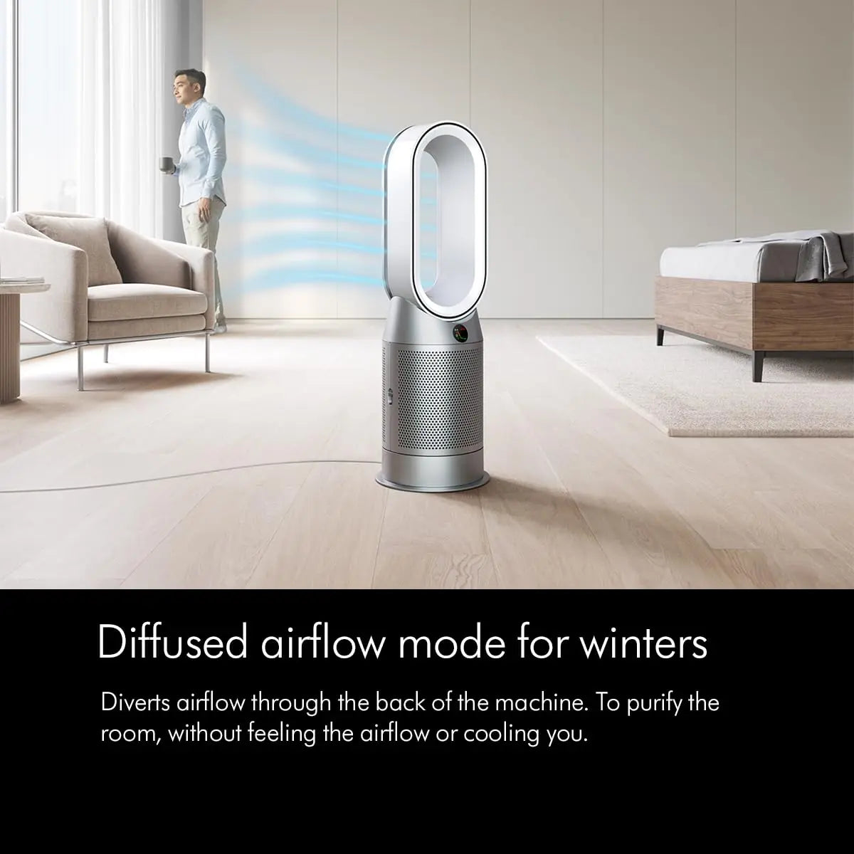 Dyson Purifier Hot+Cool Air Purifier with heater, HEPA+Activated Carbon Filter, Wi-Fi Enabled, HP07 White