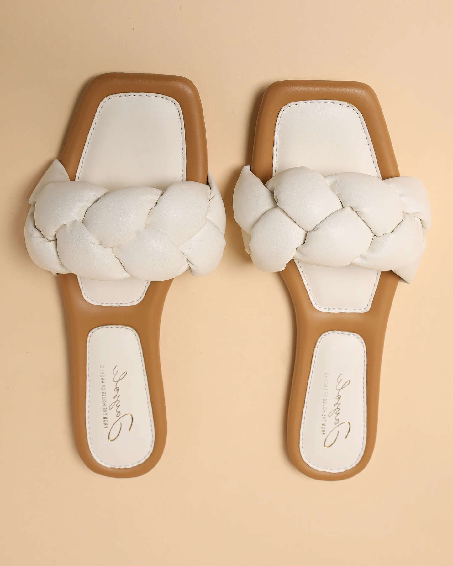 Cloud Dancer Braided Slides My Store