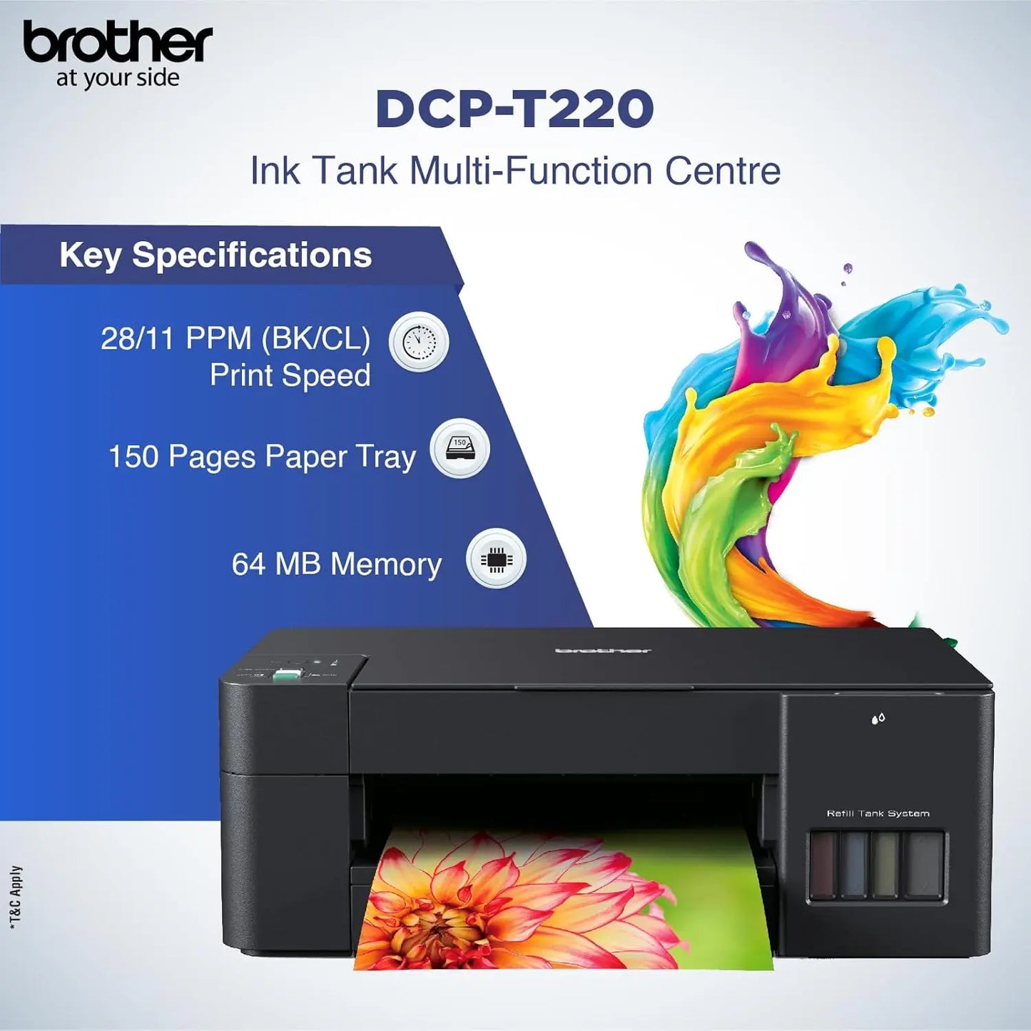 Brother DCP-T220 All-in One Ink Tank Printer