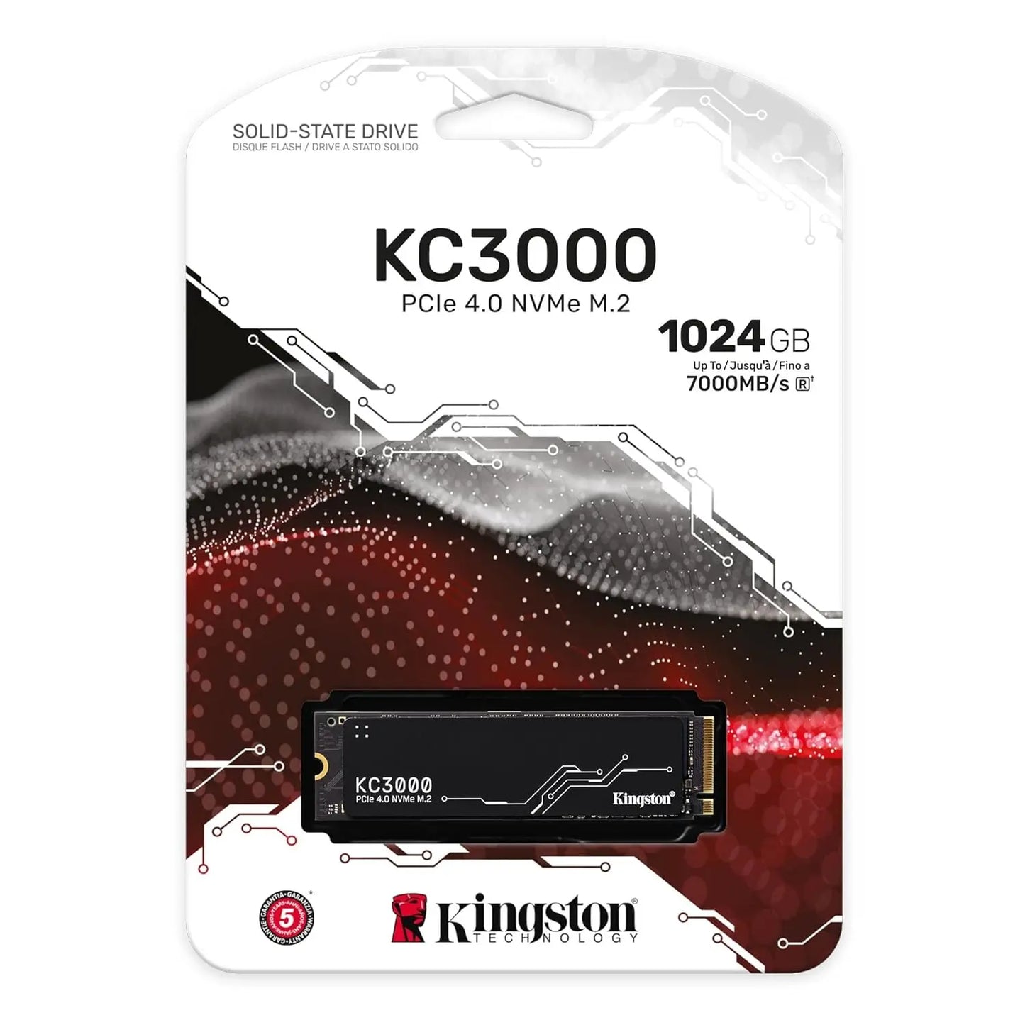 Kingston KC3000 1TB M.2 2280 PCIe4.0 NVMe Gen4 3D NAND Internal Solid State Drive - Black My Store
