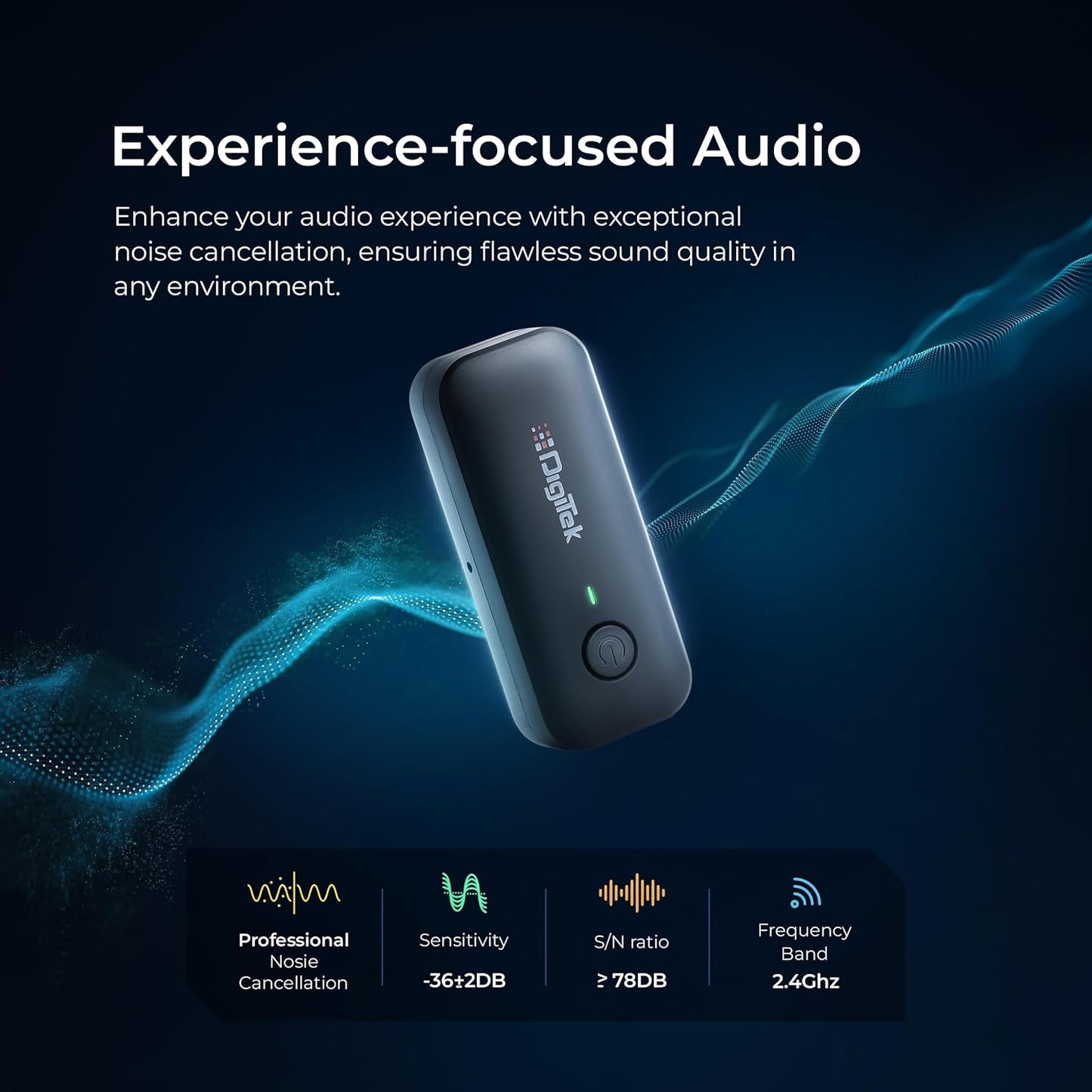 Digitek DWM-106 2-in-1 Wireless Microphone System with Type C & Lightning Connector