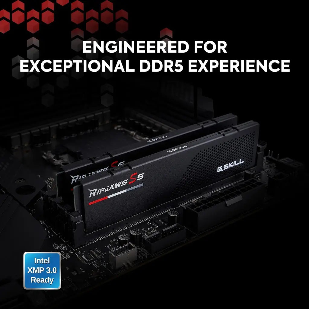 G.Skill Ripjaws S5 24GB (1x24GB) DDR5 RAM 5200MHz CL40 Desktop Memory - Black