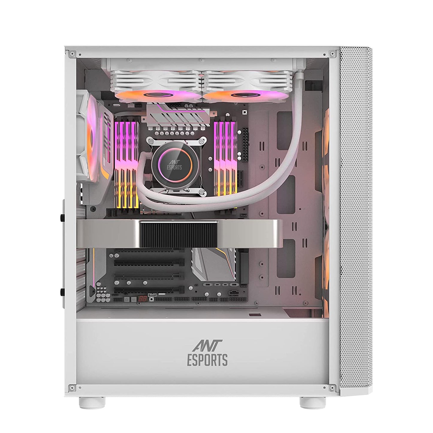Ant Esports Gaming Cabinet 250 AIR ARGB WHITE
