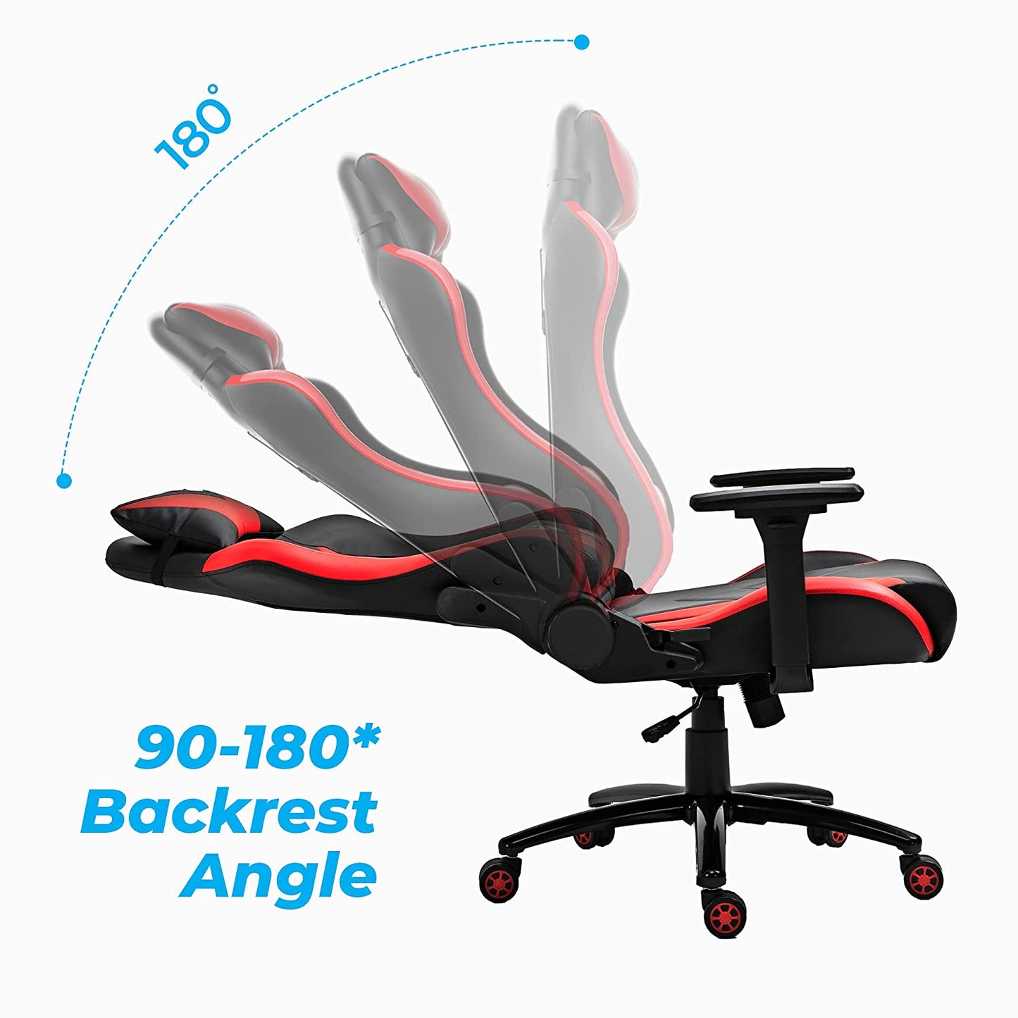 Zebronics ZEB-GC2000 Premium Gaming Chair with 3D Armrest, 90-180 Degree